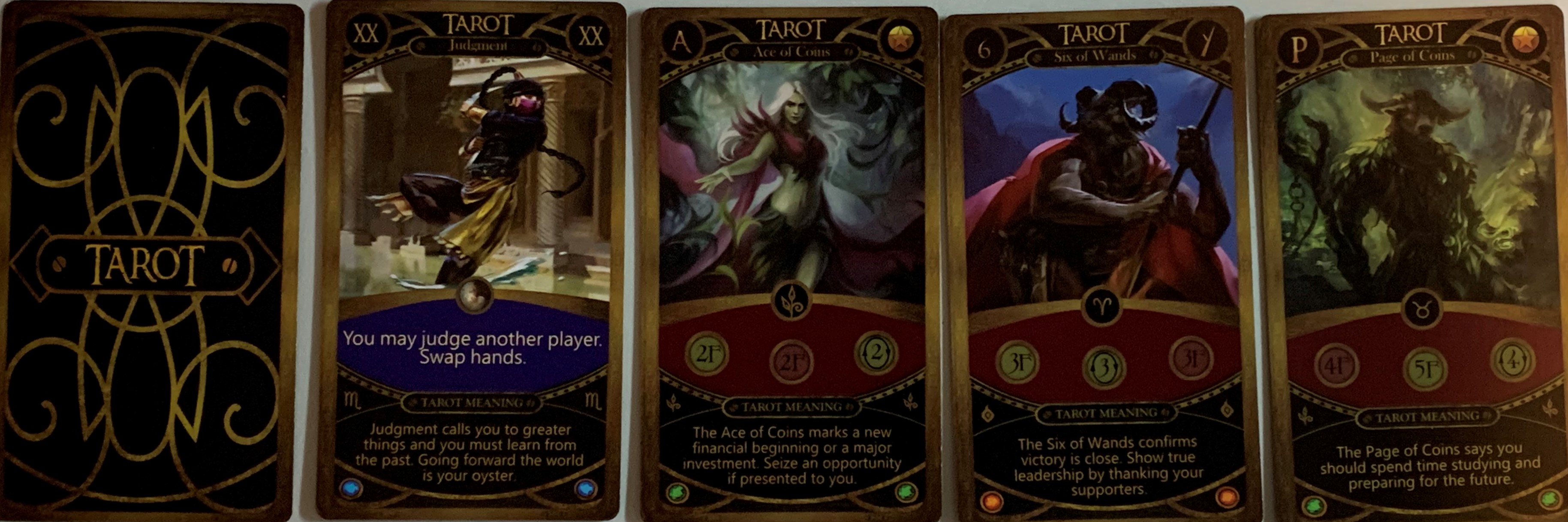 Zodiac War Tarot Cards